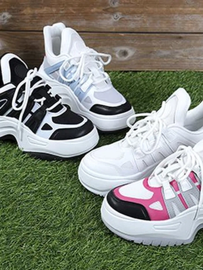 Chaussures de sport pour femmes Royalfashion sur une semelle épaisse Loness