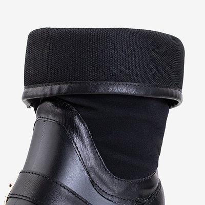 Bottes noires pour femmes a'la galoshes Graca - Footwear