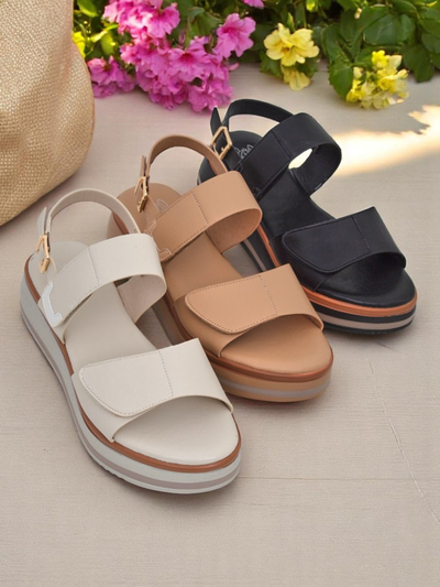 Sandales Royalfashion pour femmes avec une semelle Tulipe plus épaisse