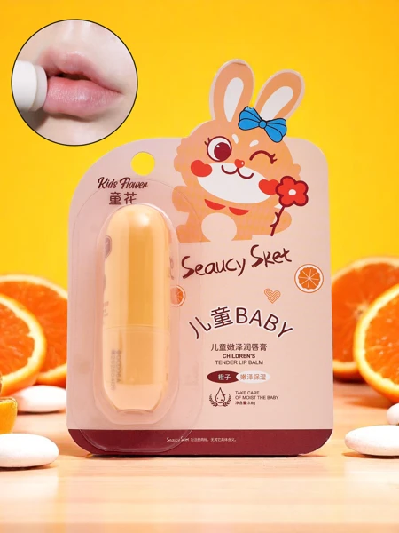 Baume à lèvres pour enfants – hydrate et régénère – orange