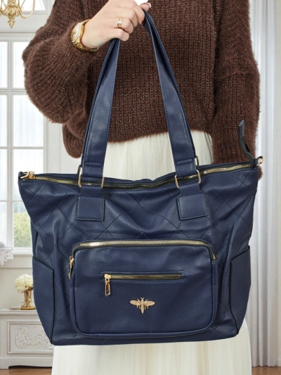 Sac à main shopper pour femme en cuir écologique matelassé Marvaya