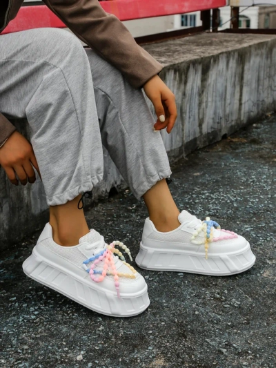 Royalfashion Sneakers à plateforme pour femmes Venusoe