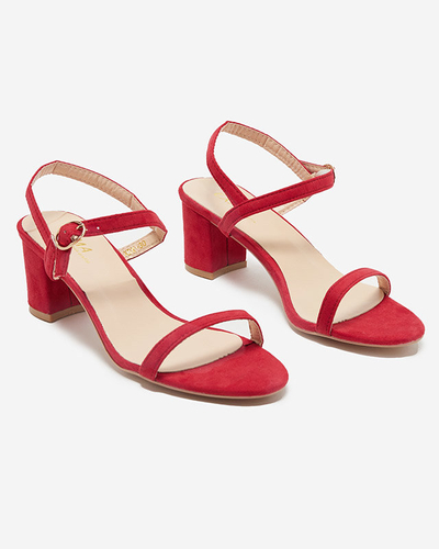 Sandales rouges Usopi pour femmes sur poteau - Chaussures