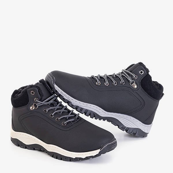 OUTLET Bottes isolées noires avec fourrure Slavkos - Chaussures