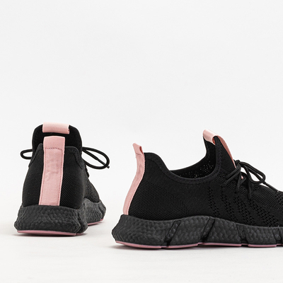 Chaussures de sport femme Bommgi noires et roses - Footwear