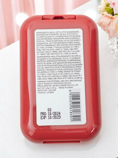 USHAS Fard à joues compact couleur Pink Crush