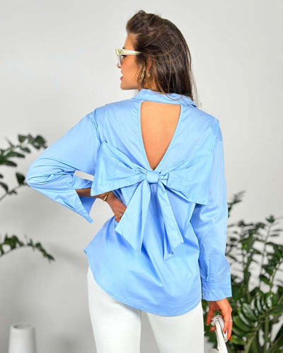 Royalfashion Chemise femme avec nœud