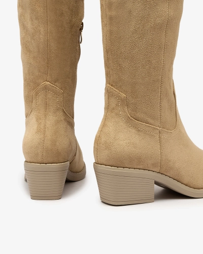 Royalfashion Bottes isolées pour femmes en camel Comfy Elegance