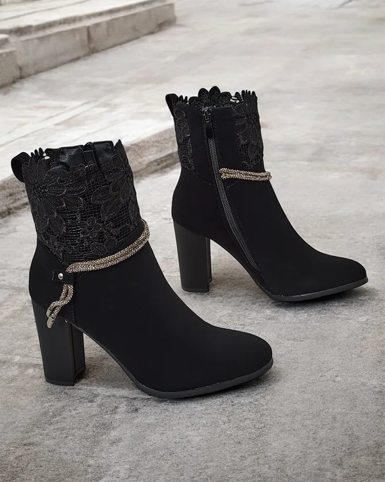 Royalfashion Bottes à talon aiguille Ercce pour femmes