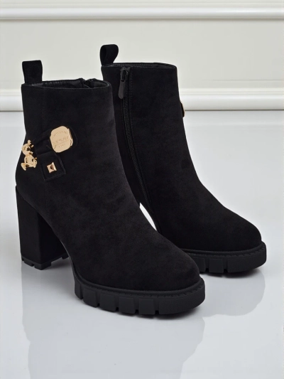 Bottines femme en éco-daim à talon bloc Bearr