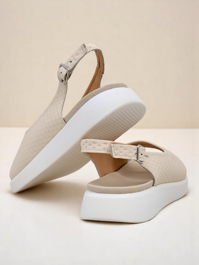 Royalfashion Sandales pour femmes Riva à semelle épaisse
