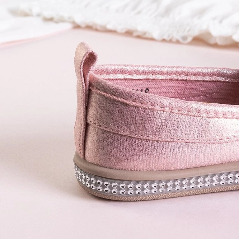 OUTLET Ballerines enfant roses à nœud Benona - Chaussures