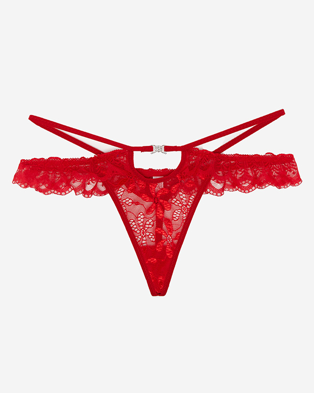 String femme dentelle rouge Sous-vêtements rouge royal