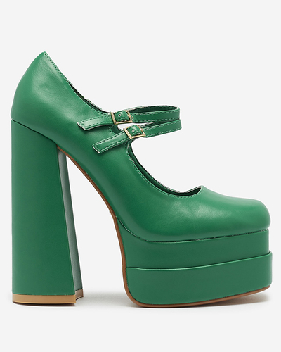 Vert escarpins à talons hauts pour femmes Edisa - Chaussures
