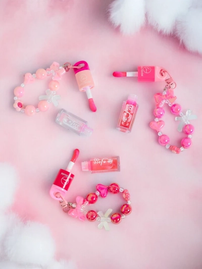 Gloss à lèvres pour enfants avec bracelet Framboise