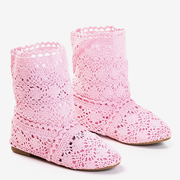 Chaussons bébé Abigale en dentelle rose - Footwear