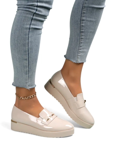 Mocassins vernis pour femmes Royalfashion Arefel