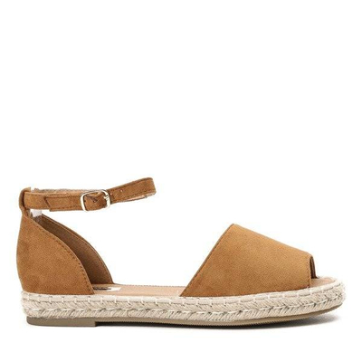 OUTLET Espadrilles marron avec coupe Velino - Footwear