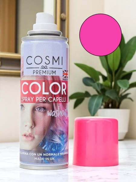 Laque Colorée en Spray pour Cheveux Fuchsia