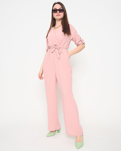 Royalfashion Combinaison longue pour femme rose