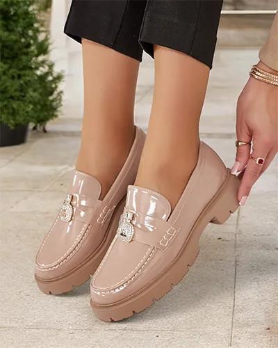 Royalfashion Mocassins laqués pour femme Bemies