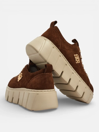 Baskets de sport pour femmes en cuir naturel Renos