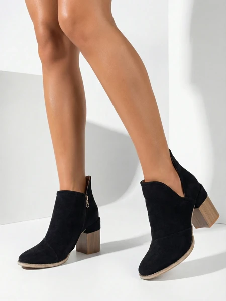 Bottines femme noires avec découpes Cintura - Chaussures