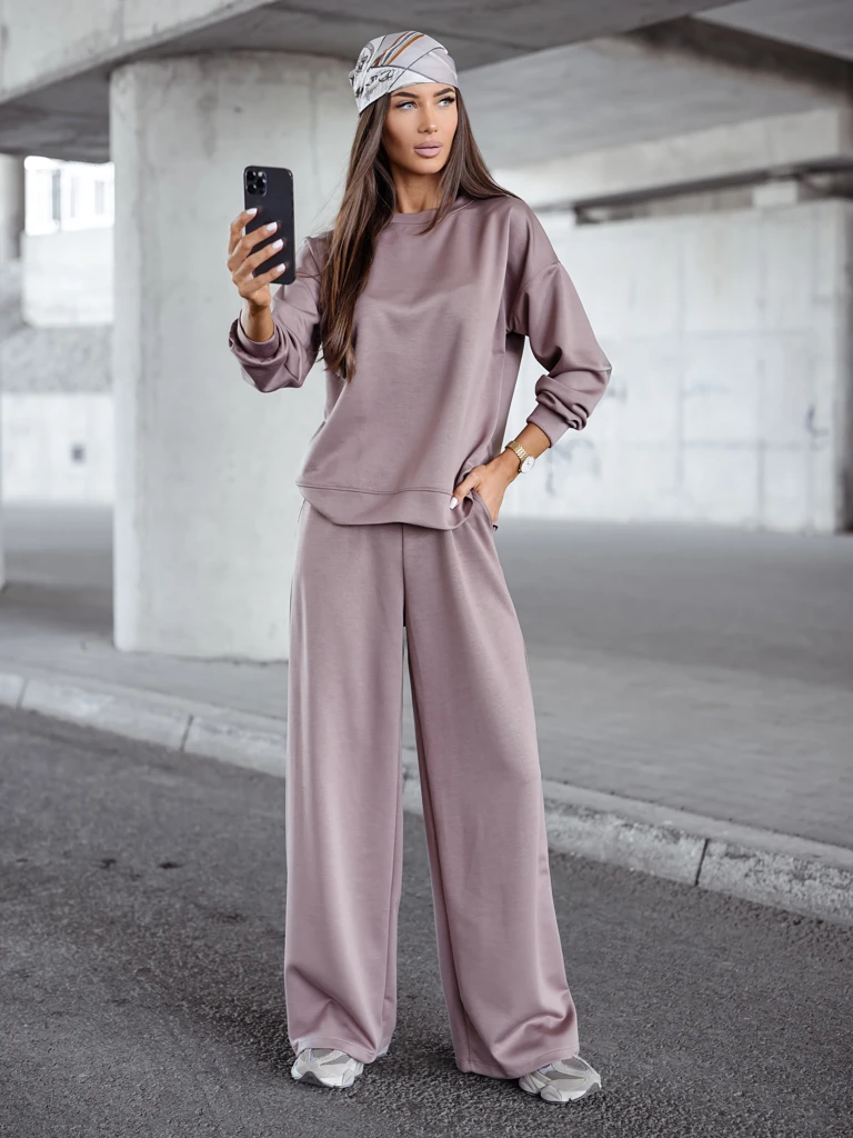 Royalfashion Ensemble de survêtement en viscose pour femmes FlowFit