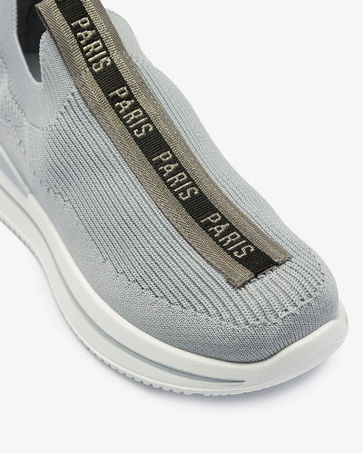 Chaussures de sport à enfiler pour femmes avec lettres en gris Cerppa- Footwear