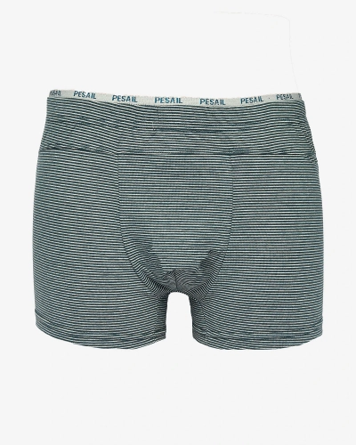 Royalfashion Boxer homme rayé gris marine