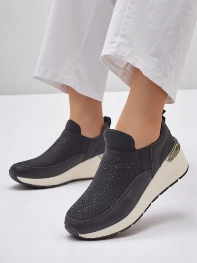 Chaussures de sport pour femmes slip-on Royalfashion avec strass Elera