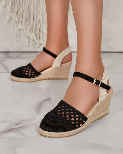 Royalfashion Espadrilles à talon Sintoles pour femme