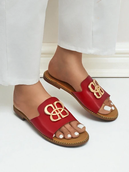 Royalfashion Chaussons pour femmes à semelle plate Heraklia