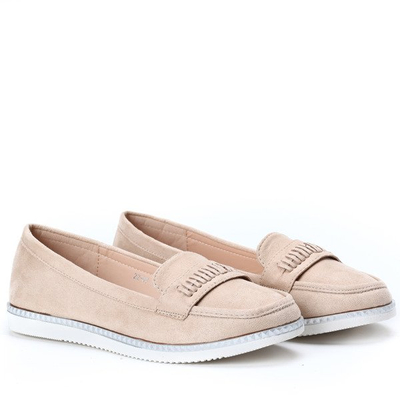 Beżowe mokasyny Yen- Obuwie