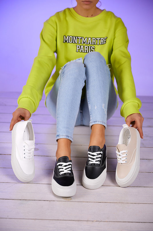 OUTLET Baskets noires pour femmes Lorino - Footwear