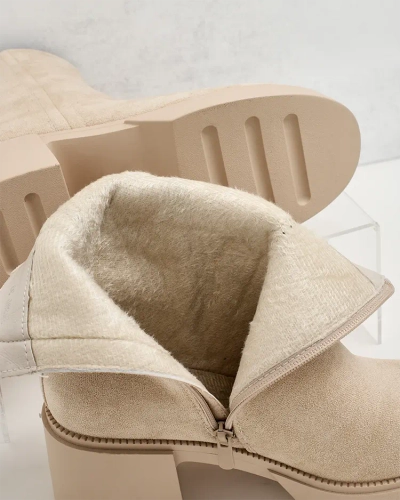 Royalfashion Bottes à talon aiguille Tratta pour femme