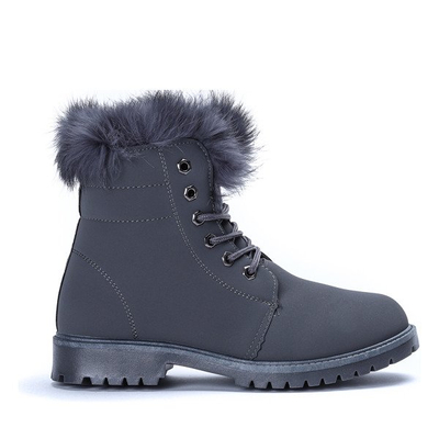 Ocieplane trapery w kolorze ciemnoszarym Hallie - Obuwie