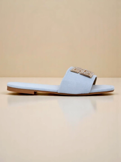 Royalfashion Mules à semelle plate pour femmes Zamila