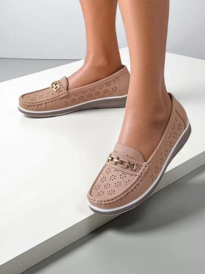 Royalfashion Mocassins perforés pour femmes Cerro