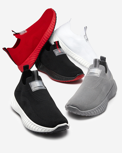 OUTLET Chaussures de sport à enfiler rouges pour hommes Gavosi- Footwear