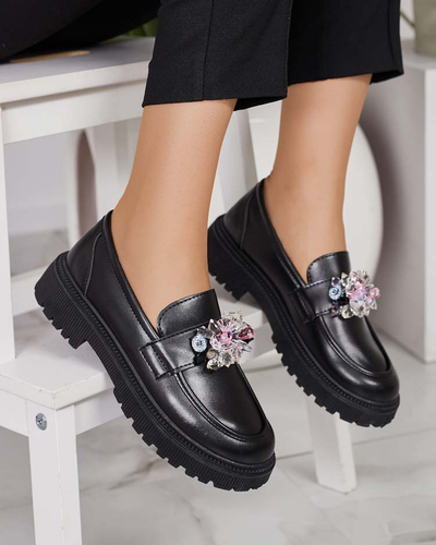 Royalfashion Mocassins pour femme avec perles colorées Karonia