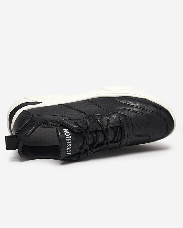 OUTLET Chaussures de sport en cuir écologique pour hommes en noir Frossg- Footwear