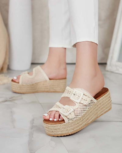 Royalfashion Tongs à plateforme Olcana pour femme