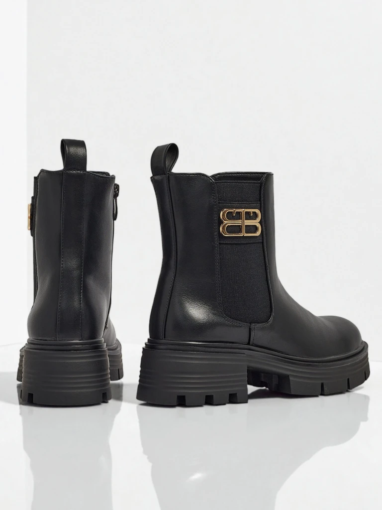 Bottines pour femmes en cuir écologique Fravine