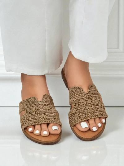 Rpyalfashion Sandales pour femmes avec une bride décorative Braida