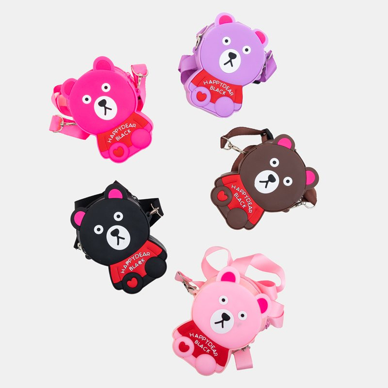 Sac à main ours en peluche violet - Sacs à main