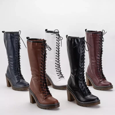 OUTLET Bottines femme bleu marine sur le poteau Elisha - Chaussures