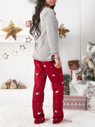 Pyjama en coton pour enfants Royalfashion Noël avec des ours polaires