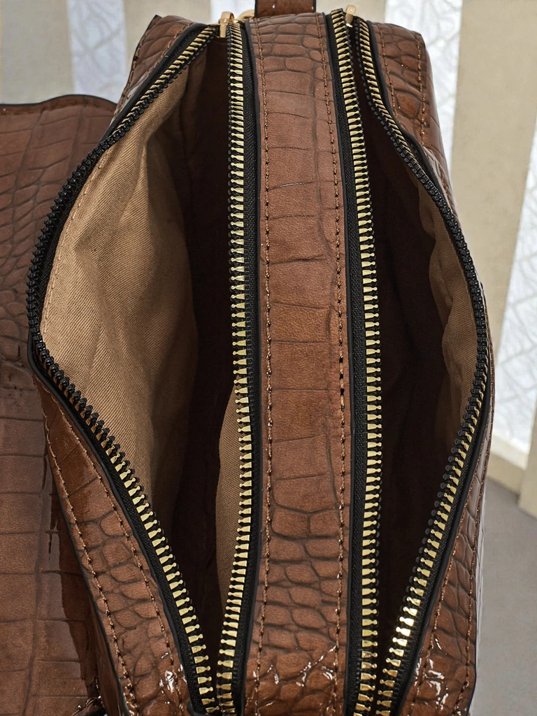 Sac à Main pour Femmes Luna Marron en Cuir Élégant pour Tous les Jours