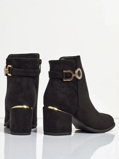 Bottines femme en éco-daim à talon bloc Talrima